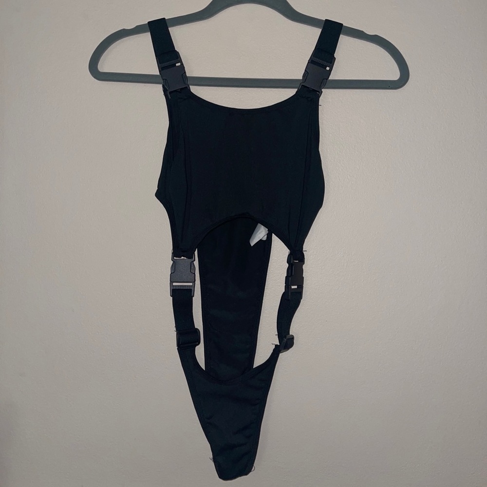 Shein Buckle Strap One Piece Bathing Suit